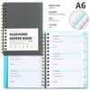 A6 Passordspole Notebook Tilpasset alfabetetikettindeks Notebook Business Meeting Notebook