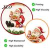 Waterproof PVC Wall Art Santa Claus Sticker, Decal, Removable Decorative Easy to Apply Murals Festive for Glass Windows And Doors Christmas Decor