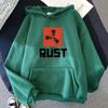Game RUST Print Hoodie Loose Streetwear Men Pullovers Oversized Clothing Winter Sweatshirts Fleece Long Sleeve Sudaderas