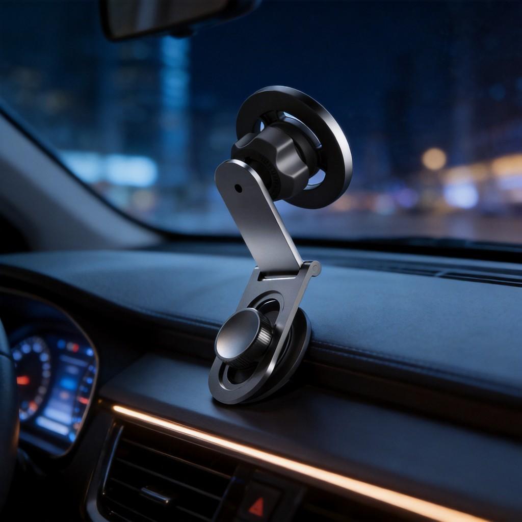 Magnetic Phone Holder Mount For Dashboard With Magnetic Absorption And Foldable Design