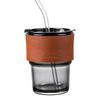 Bamboo Double-Layer Joint Straw Glass Cup - Personalized Thermos & Coffee Gift Cup