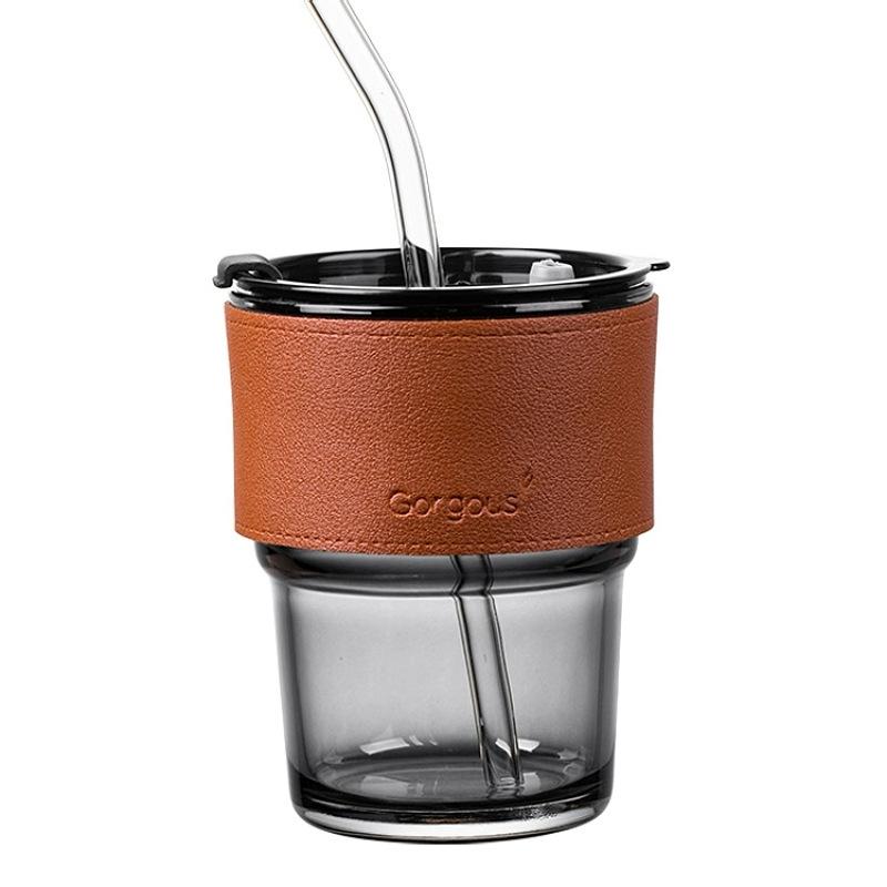 Bamboo Double-Layer Joint Straw Glass Cup - Personalized Thermos & Coffee Gift Cup