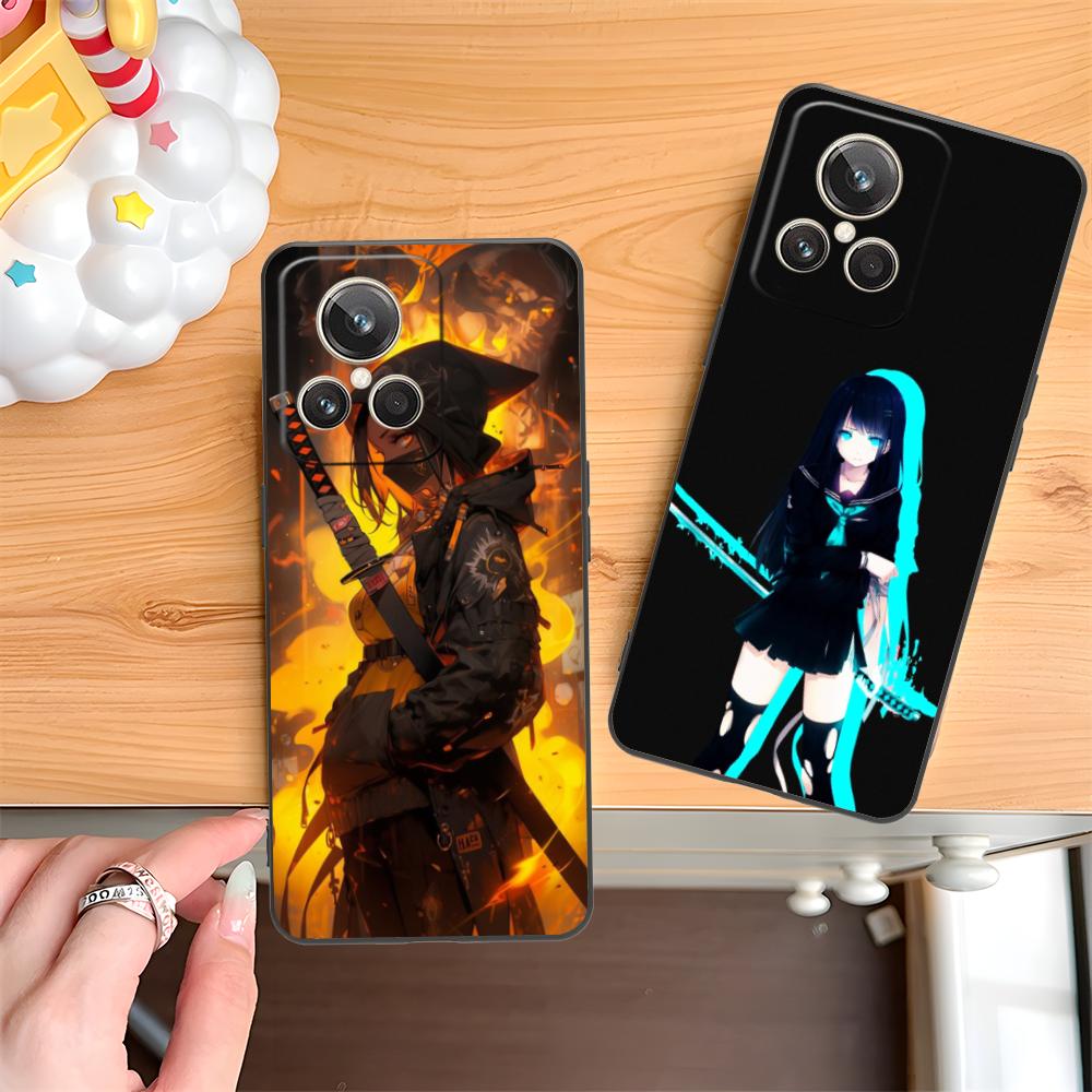 Anime Girl Mobile Phone Case for Realme 15 14 13 12 11 10 9 Pro Plus T i Lite 5G Colorful Printing Cover Cellphones Cover