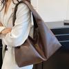 Stylish and Simple Casual Bag Women's Large-capacity Autumn New Shoulder Messenger Bag Commuter Soft Leather Tote Bag