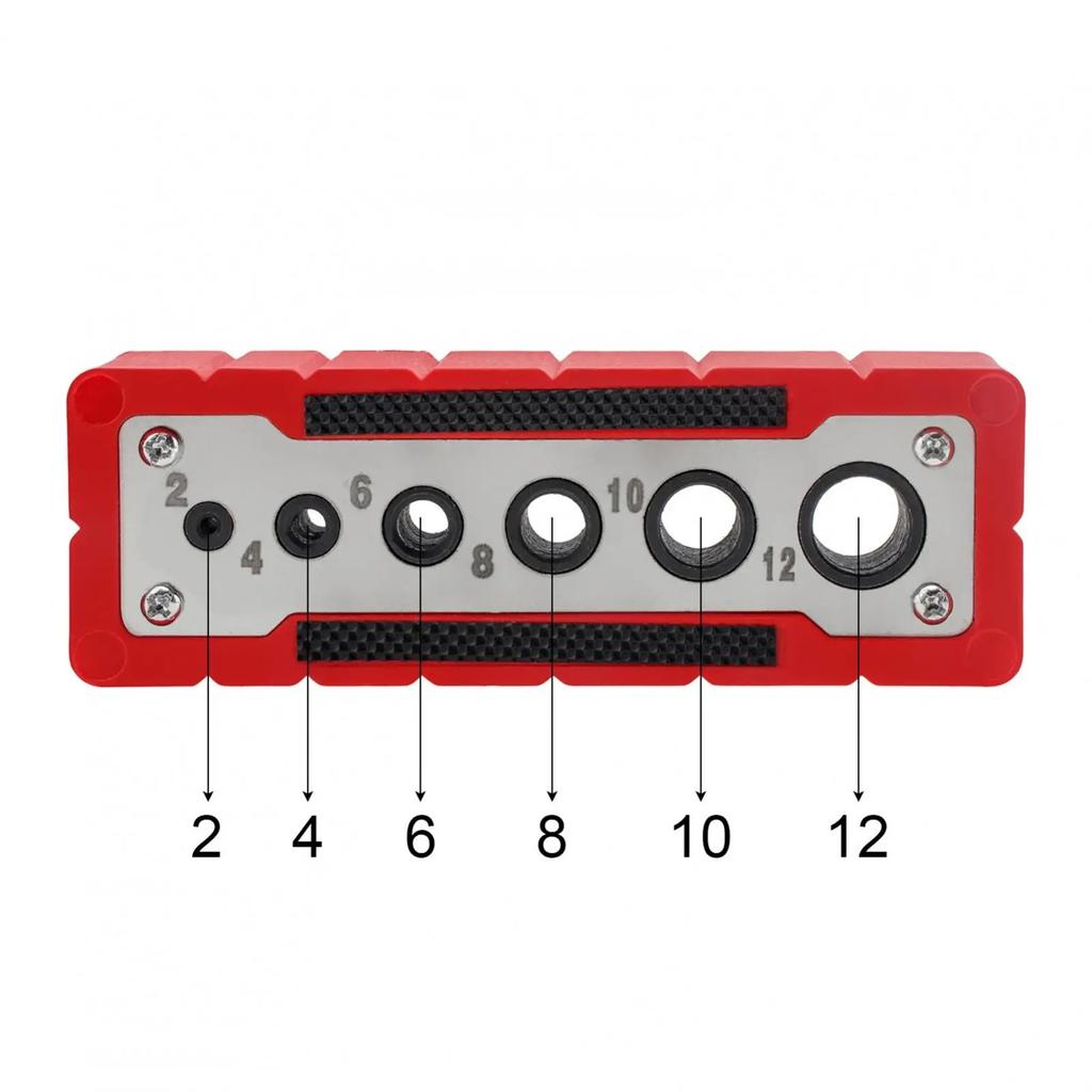 2 12mm Vertical Pocket Hole Jig 9 Hole Drill Bit Guide Jig Positioner Locator CNC Engraving Scale Wood Panel Hole Puncher Locator Woodworking