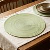Hitzebeständige Platzsets Rutschfeste Tischsets für das Esszimmer Elegante runde Untersetzer für Zuhause Küche Party Rustikales Küchen-Dekor