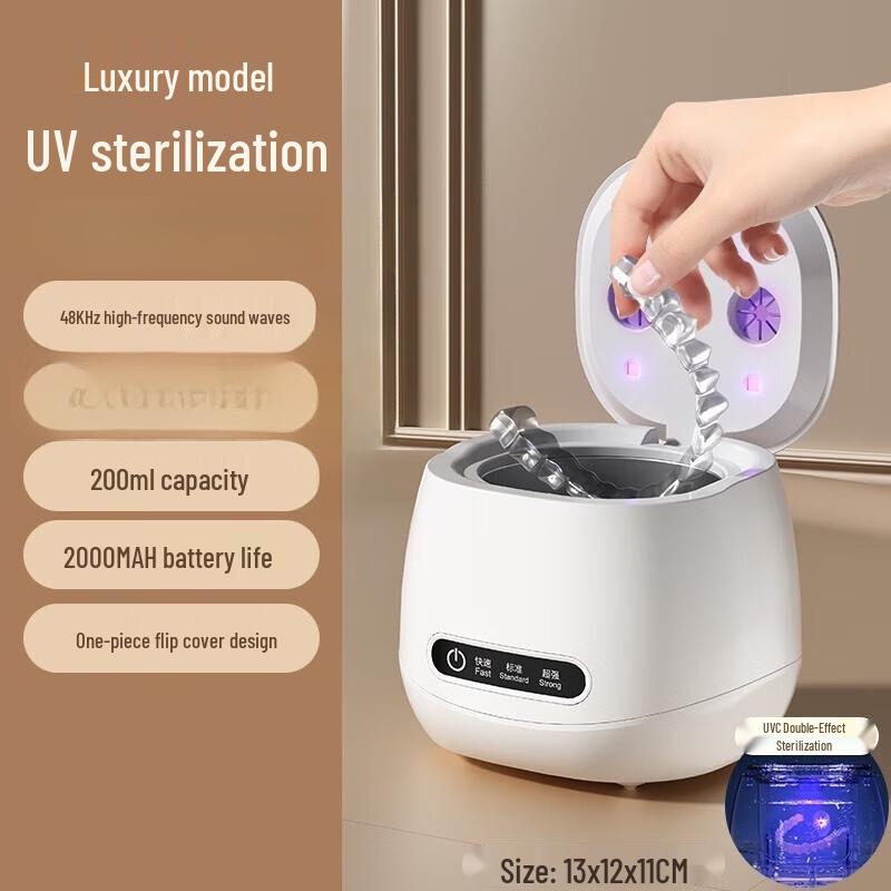 WEZHO Portable Ultrasonic Retainer & Denture Cleaner
