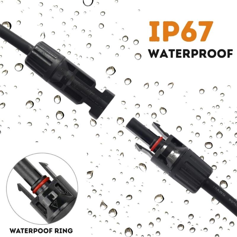 Solar Male Female Connector 30A Y Splitters Cable Y Branch Connector 1 To 2/3/4 Adapter for Solar Panel Part