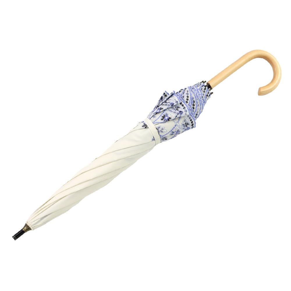 Parasol for Complete Long Short Long Heat Heat for Both Sunny and Rainy Actress UV Heat Shielding Marble Frog Short Long UV Day X [Chinoiserie Modern]