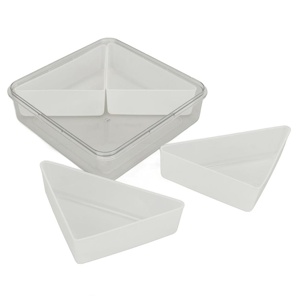 Aufbewahrungs-Organizer-Box Unterteilungsdesign Quadratisch Transparent Stilvoll Vielseitig Nüsse Aufbewahrungsbehälter mit