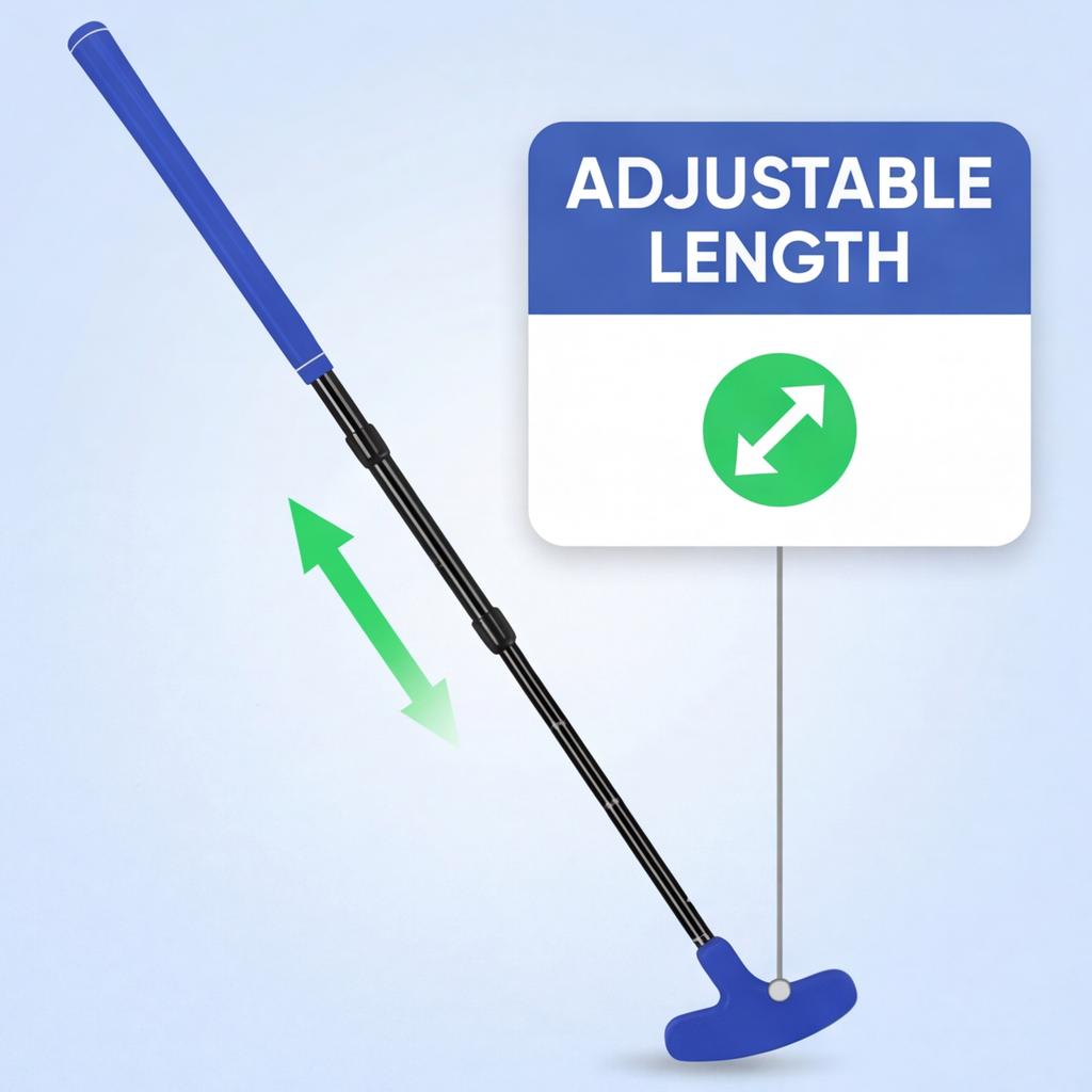 Golf Putter Set - Two-Way Mini Putter for Men Women Teenagers Adjustable Right or Left Handed Training Club with Golf Ball Flag Cup for Indoor
