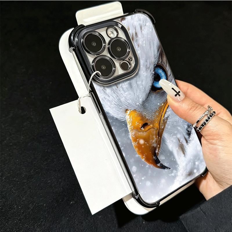 Bald Eagle Cool Plating Phone Case For Xiaomi Poco X5 X6 X7 X8 Pro Max F8 Ultra F7 M8 M7 M5S Redmi 15C 15 14C 13C 13 X3 12C F6