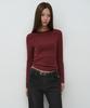 MUSINSA STANDARD WOMAN Women'S Slim Crew Neck Long Sleeve T-Shirt [Chili Red]