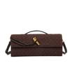 Autumn and Winter New Matte Hand-woven Hand-held Dinner Bag Fashion Lock Bag Messenger Bag Fashion