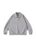 2025 Grey Lapel Hoodie: Versatile Spring/Autumn Casual Long Sleeve POLO Shirt