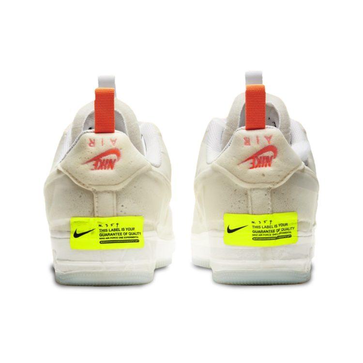 Nike Air Force 1 Experimental 'Sail' Sponge Low Top Skateboard Shoes Unisex Ecru Orange CV1754-100