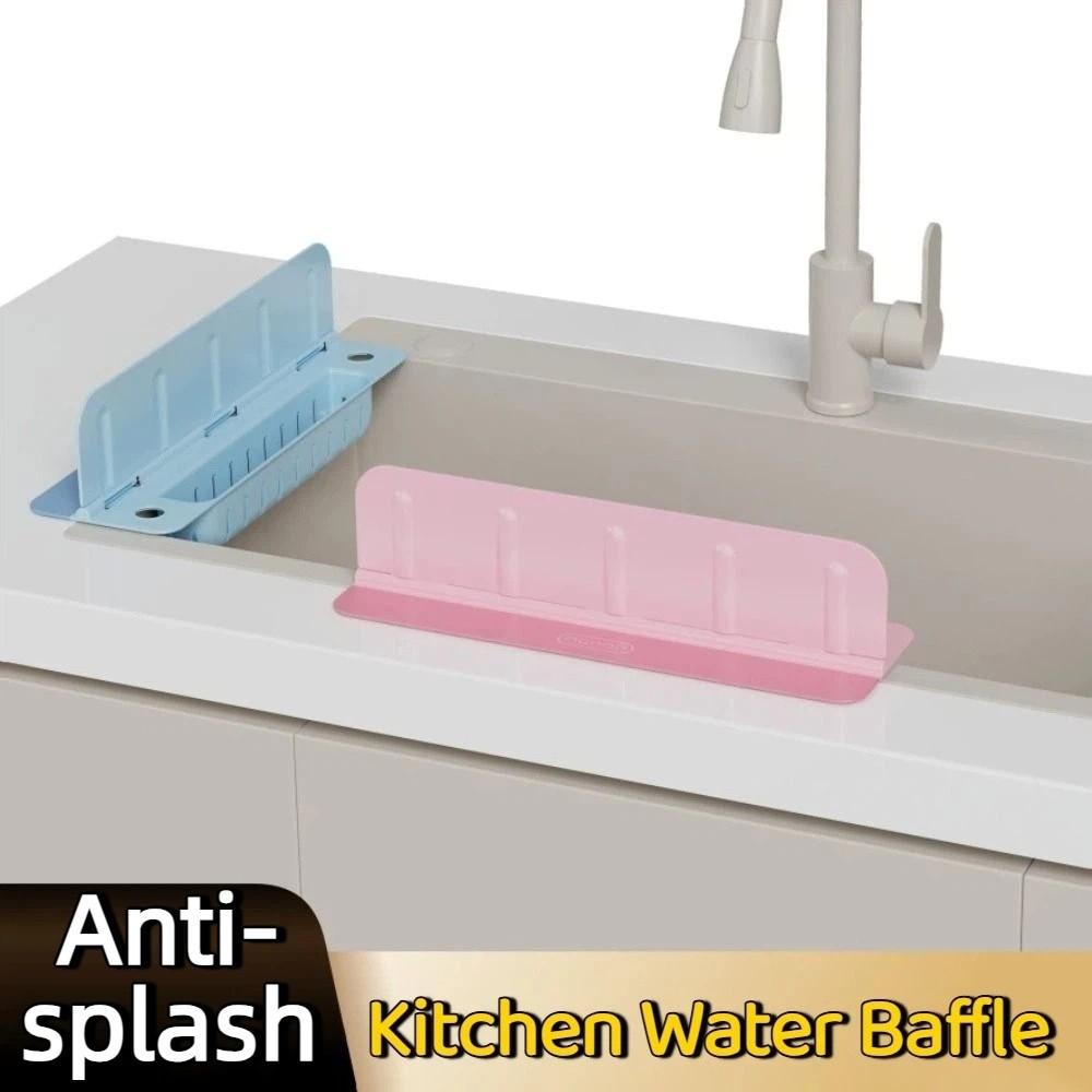 Reusable Sink Splash Guard Anti-splash Water Baffle Plate Kitchen Water Baffle for Wash Basin