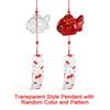 Creative Decoration Glass Wind Chime Goldfish Design Goldfish Wind Chime Wind Chime  Creative Home