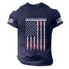 Men's Independence Day Printed Short Sleeve T-Shirt - Casual Fashion Top for Summer