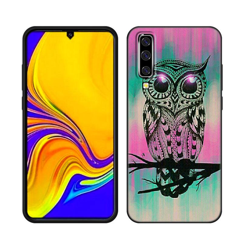 Lovely Animal Owl Phone Case For Samsung A13 A22 A24 A32 A23 A25 A34 A35 A52S A53 A54 A55 A73 5G A12 A14 A15 A31 A33 A50 A51 A72