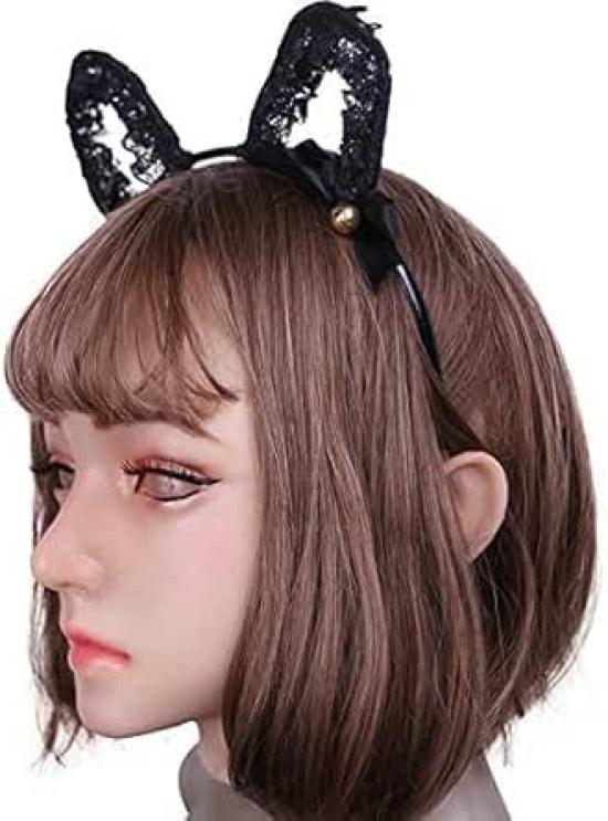 

XINGRUI Эмили Силиконовая маска Женская маска для мужской маскировки Женская маска с макияжем Косплей Молодая девушка Кроссдрессинг (Слоновая кость белый)