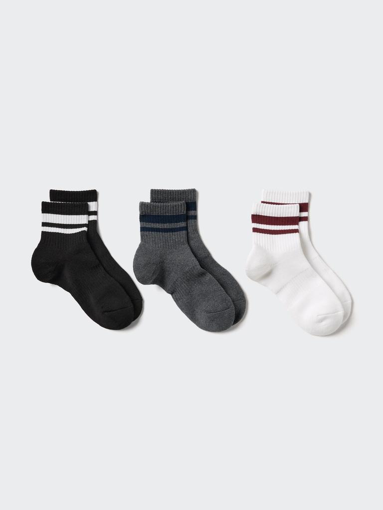 Uniqlo Japan Socks 3 Pair Pile Line