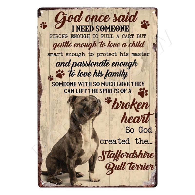 Dachshund Metal Tin Sign, Doberman Dog, Retro Art, Yorkie, Funny Pet Poster, Cafe, Kitchen, Home, Wall Decoration, Plaque Gif