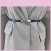 Summer Leather Genuine Girl Slim Waist Belt Metal Buckle Decoration Dresses