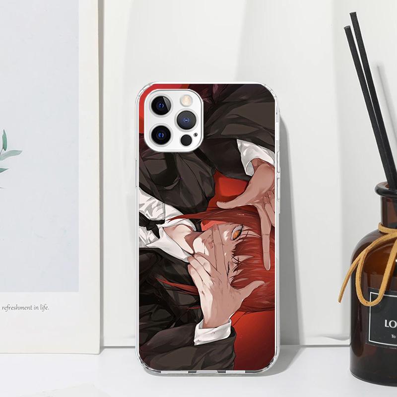 C-Chainsaw Mans Makima Phone Case For Iphone 17 Air 16 15 Plus 16E 14 Pro Max 13 Mini 12 11 7 8 SE Fundas Soft Back Cover 17 Air
