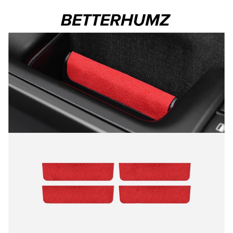 Made of Alcantara Betterhumz For Ford F-150 SVT Raptor -2025 Car Inner Door Handel Trim Stickers Decor Interior Accessories