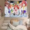 Anime TThe Quintessential Quintuplets Tapestry Wall Hanging Tapestry Art Deco Blanket Curtain Hanging At Home Living Room Decor
