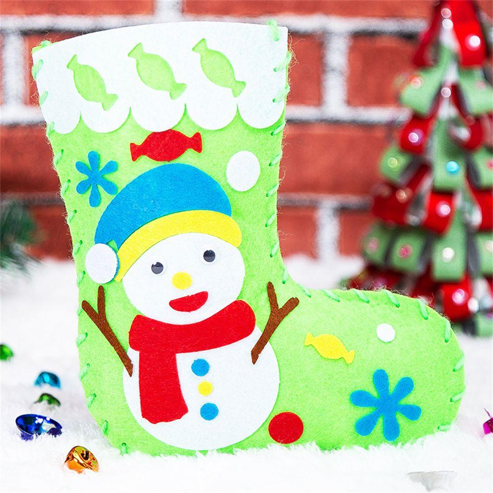 Geschenke für Kinder zum Basteln Weihnachtsgeschenke Weihnachtsdekoration Handwerk DIY EVA Weihnachtssocken Handgefertigt