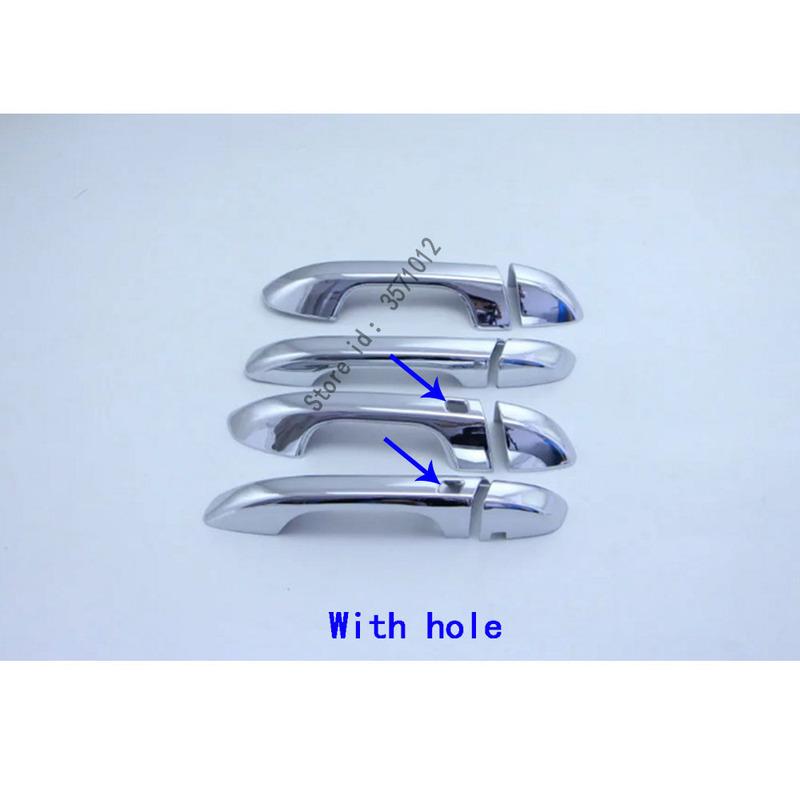 Car Body Styling Armrest Handrail Stick Frame Lamp Trim ABS Chrome Door Handle 8PCs For Kia Sportage KX5 2016 2017 2018