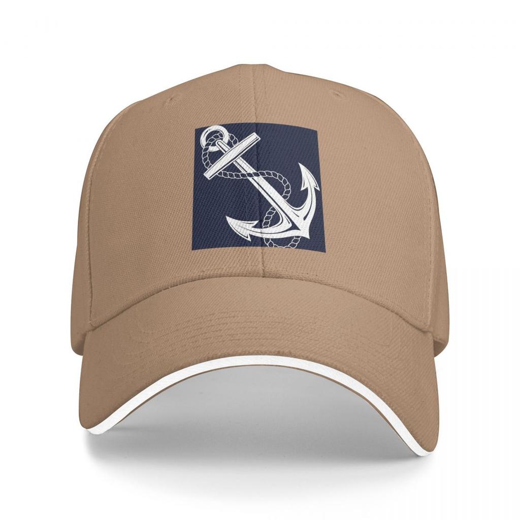 Unisex Baseball Hats Anchor Nautical White And Navy Outdoor Streetwear Summer Sports Baseball Caps Hip Hop Cap Casquette Hats