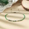 Bohemian colored rice bead bracelet women's ins wind niche faceted stone adjustable hand rope jewelry tide