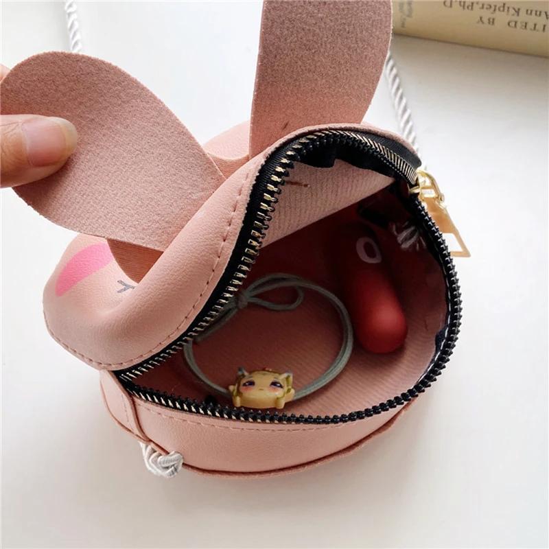 Kids Baby Girls Boys Cartoon Animal Bag Crossbody Design Purse Handbags Bags PU Leather Cute rabbit Snap Shoulder Bag 2025 Gift