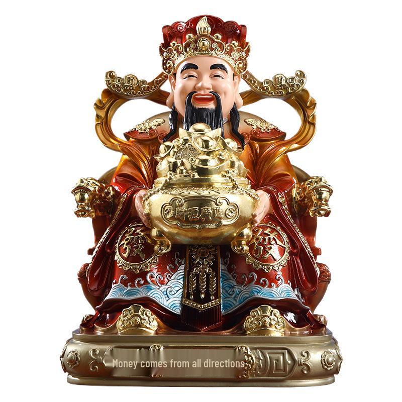 Eight Directions Wealth God Statue for Home Worship - Attract Prosperity for Shop and Company Openings