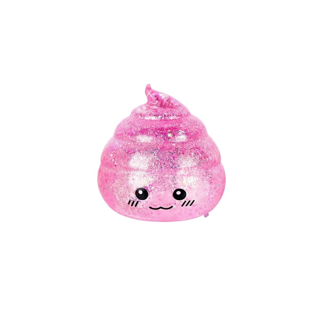 Novelty Squishy Poo Stress Ball Squishies Toys Glitter Funny Stretch Squeeze Fidget Toys For Kids Adults Fool'S Day Prank Gift