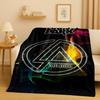 Retro L-Linkin Park Zeichen Rockband Musik Flanelldecke, Ultraweiche Warme Plüschdecke für Zuhause Schlafzimmer Bett Sofa Abdeckung Camping