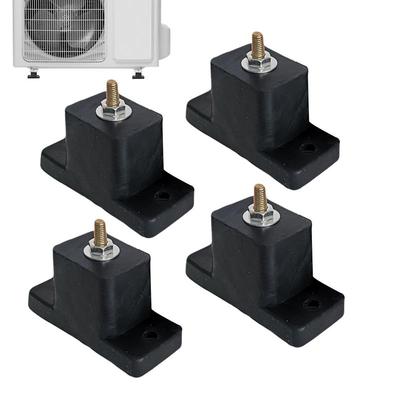 Konditioneringsstötdämpare 4 st Vibrationsdämpande dyna för utomhusenhet för luftkonditionering Vibrationsisolerande dynor Fäste