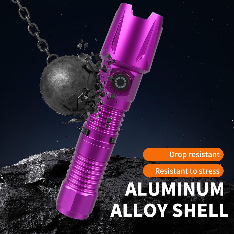 395nm UV LED Portable Flashlight Black Light Wavelength Violet Flashlight Pet Urine Scorpion Hygiene Detector Use 18650 Battery
