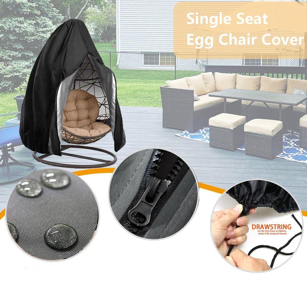 Mit Reißverschluss Eiersesselbezug Schwerlast Hängesesselbezug Rattan Eier Schaukelstuhlbezüge Outdoor