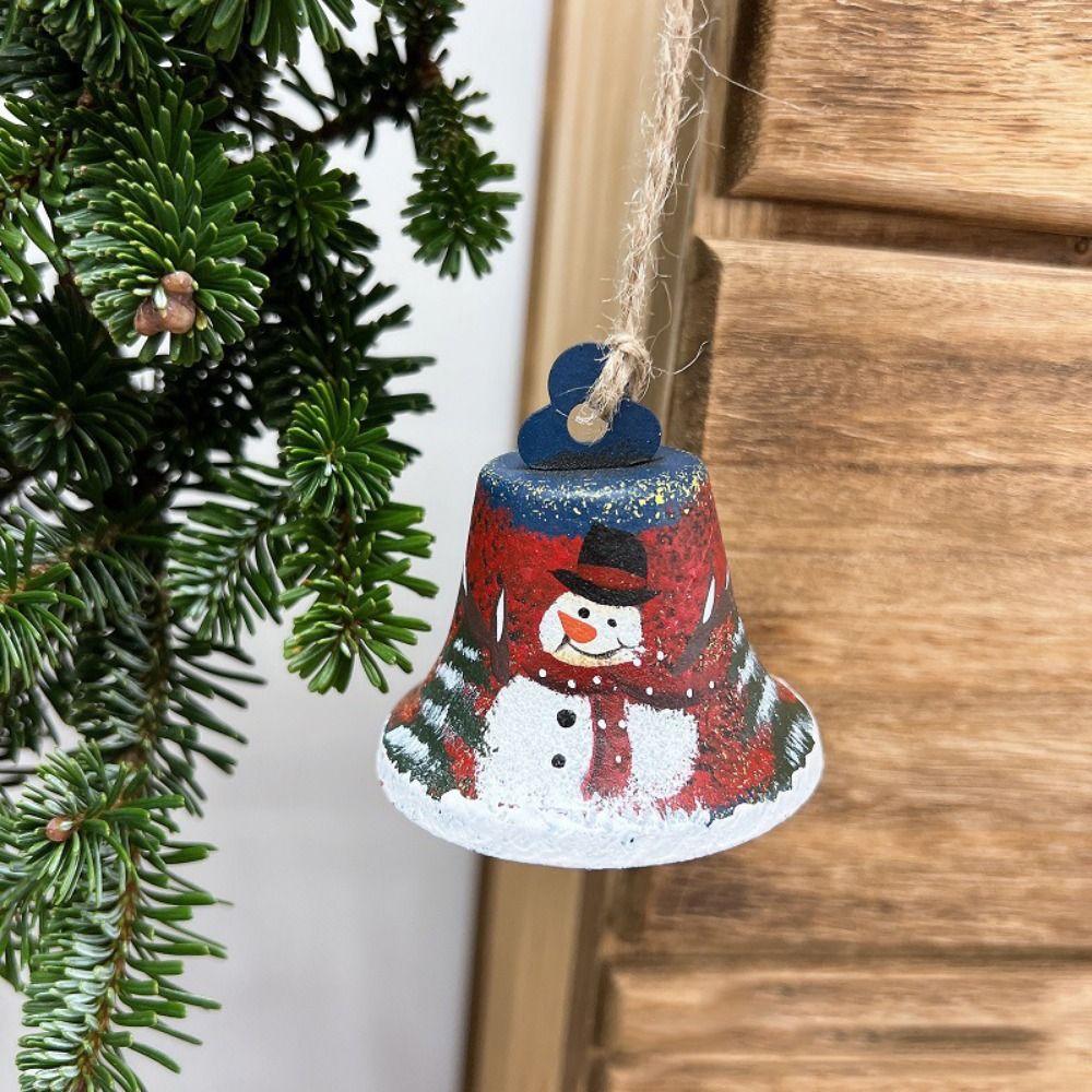 

Snowman Hanging Santa Claus Bells Vintage Xmas Tree Hanging Pendant New Year
