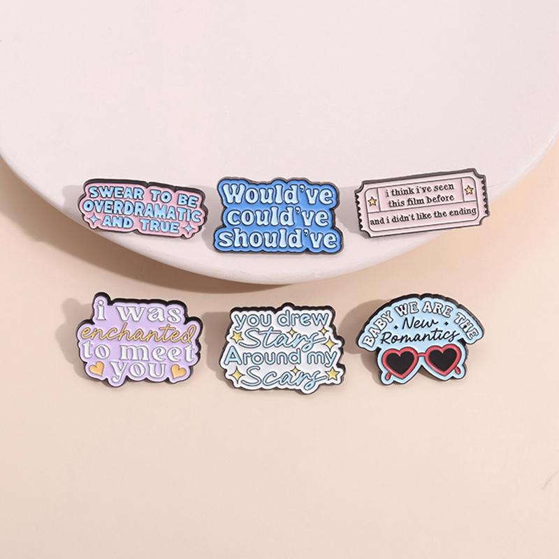 Female Singer Enamel Pins Music Album Lyric Tape Collection Metal Brooches Lapel Badge Fashion Jewelry Decoration Gifts For Fans