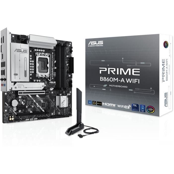 Carte mère - ASUS - PRIME B860M-A WIFI - Intel B860 LGA 1851 (Socket V1) micro ATX