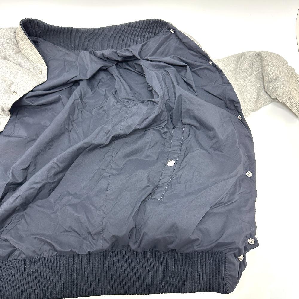 MONCLER Maglia Cardigan Apparel Reversible Jacket Nylon / cotton Navy/gray