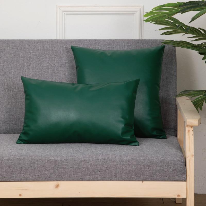 Premium Faux Distressed Leather Cushion Cover Handmade Pillow Case Sofa Bed