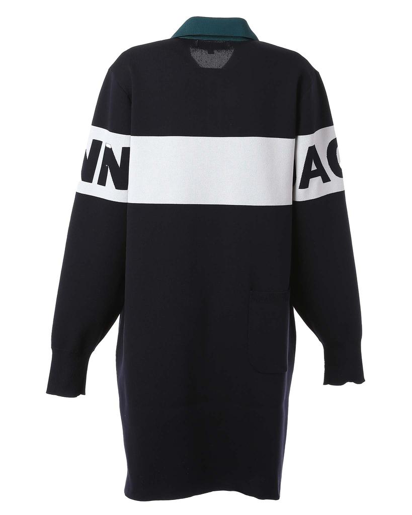 long sleeve knit dress W Golf 0 [Jack Bunny] Women's (full jacquard) / / 263-5124130 120_Navy [S]