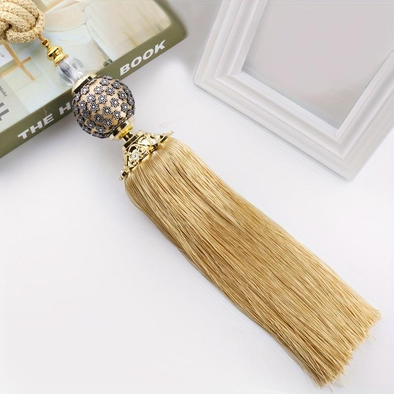 2pcs Plum Ball Tassel Hanging Ear Window Decoration, Can Be Used As Curtain Decoration for Bedroom, Living Room, Balcony