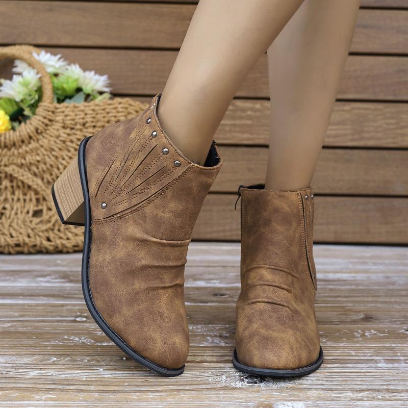 

Пожелание осень и зима новые ботинки Мартина на молнии сбоку женские больших размеров на толстом каблуке на высоком каблуке короткие ботинки 42 светло-коричневого